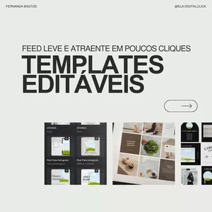 Imagem de capa para o Curso online TEMPLATES EDITÁVEIS - OTIMIZE SEU TEMPO