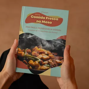 Imagem de capa para o Ebook Comida Fresca na Mesa - planejamento alimentar