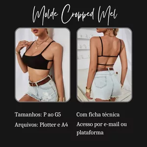 Imagem de capa para o Ebook MOLDE CROPPED MEL