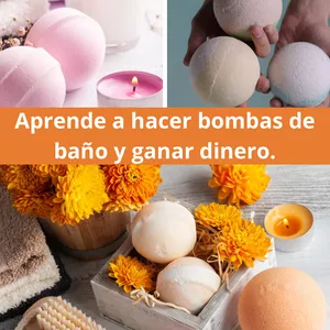 Imagen de portada para Ebook Conoce el paso a paso de 50 Recetas de Bombas de Baño Efervescentes que te enseñarán a producir, vender y multiplicar tus ganancias.