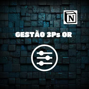 Imagem de capa para o Curso online Método 3Ps OR - Gestão, Organização, Hábitos, Rotinas e Produtividade Gamificados com o NOTION