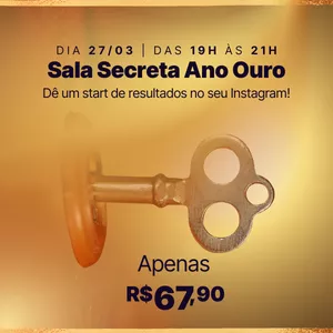 Imagem de capa para o Curso online SALA SECRETA: ANO OURO NO INSTAGRAM