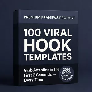 Cover image for Ebook 100 Viral Hook Templates