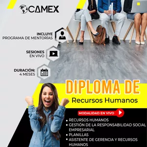 Imagen de portada para Curso online Diploma de Recursos Humanos