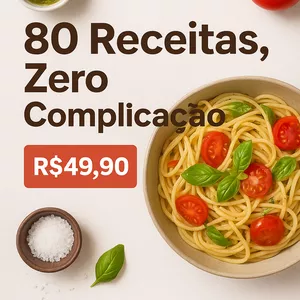Imagem do curso 80 Receitas, Zero Complicação. 