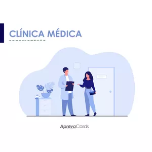 Imagem de capa para o Ebook AprovaCards! Clínica Médica!