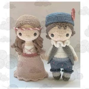 Imagem de capa para o Ebook Receita em PDF - Crochê Romeu e Julieta Amigurumi