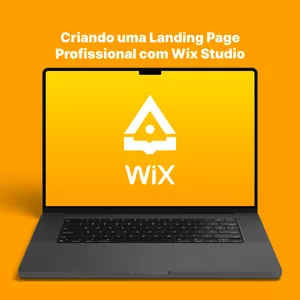 Imagem de capa para o Curso online Aprenda Criar uma Landing Page Profissional com Wix Studio
