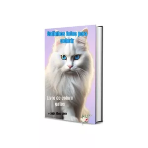 Imagem de capa para o Ebook Gatinhos fofos para colorir.