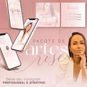 Imagem do curso Template Pacote de Artes Rose