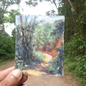 Imagem de capa para o Curso online Quadro  paisagem na roça