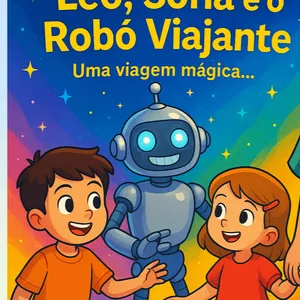 Imagem de capa para o Ebook As Aventuras de Léo, Sofia e o Robô Viajante - Jonas Couto Furtunato 