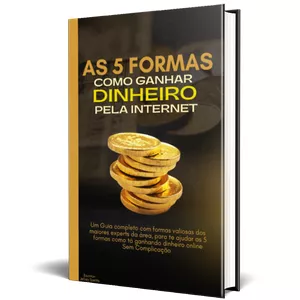 Imagem de capa para o Ebook As 5 Formas como ganhar dinheiro pela internet