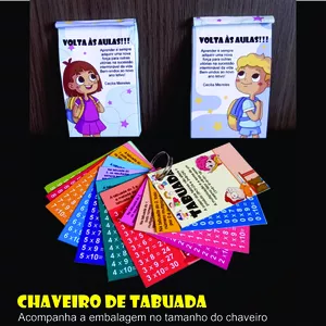 Imagem de capa para o Ebook Chaveiro de Tabuada