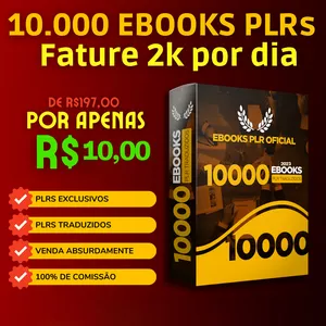 Imagem de capa para o Curso online 10.000 ebooks PLR em português Brasil para baixar - Dinheiro Fácil!
