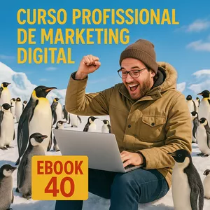 Imagem de capa para o Ebook Aprenda a vender online – Curso de Marketing Digital com 40 eBooks