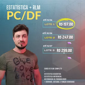 Imagem do curso Estatística e RLM para PC-DF