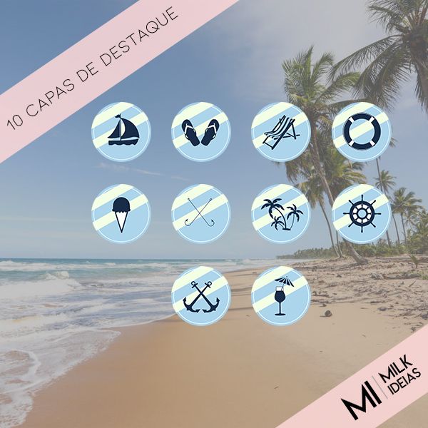 Get Wallpaper Capa Destaque Para Instagram De Praia 2 Milk Ideias Learn A For Android