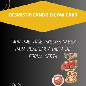 Imagem de capa para o Ebook Desmistificando o Low Carb 