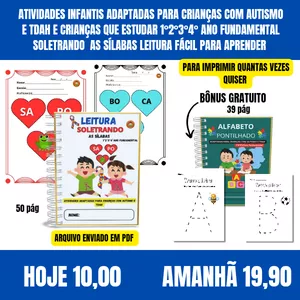 Imagem de capa para o Ebook ALFABETO PONTILHADO PARA AUTISMO 