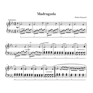 Imagem de capa para o Ebook Madrugada - Heitor Emanuel (Partitura PDF)