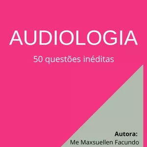 Imagem de capa para o Ebook Ebook com 50 questões inéditas de Audiologia
