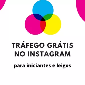 Imagem de capa para o Ebook Tráfego grátis para instagram ( feito para iniciantes)