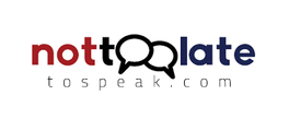 NOT TOO LATE TO SPEAK logo