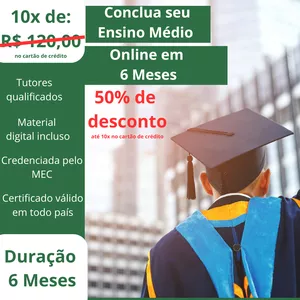 Imagem de capa para o Curso online Conclua seu Ensino Médio em 6 Meses