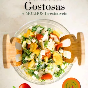 Imagem de capa para o Ebook Saladas Gostosas – Receitas Criativas e Saudáveis