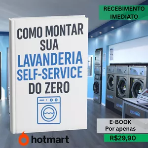 Imagem de capa para o Ebook Como Montar uma Lavanderia Self-Service do Zero