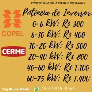 Imagem de capa para o Serviço online Projeto e Homologação de Energia Solar no Paraná