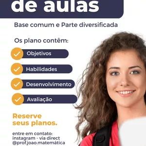 Imagem de capa para o Ebook Planos de Aulas Prontos.
