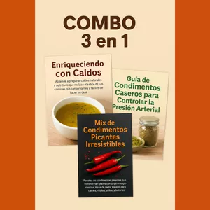 Imagen de portada para Ebook COMBO 3 EN 1 Condimentos Saludables