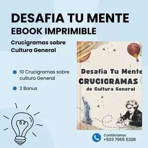 Imagen de portada para Ebook Desafia Tu Mente - Crucigramas de Cultura General