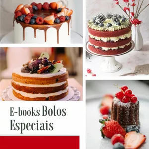Imagem de capa para o Ebook Receitas de bolos
