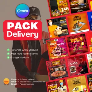 Imagem de Pack Canva Para Para Delivery criado por Cris Castro na hotmart