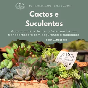 Imagem de capa para o Ebook Guia completo para envio de Cactos e Suculentas por transportadora