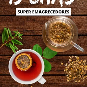 Imagem de capa para o Ebook 15 CHÁS EMAGRECEDORES
