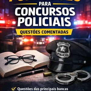 Imagem de capa para o Ebook 100 Questões Comentadas de Português – Área Policial