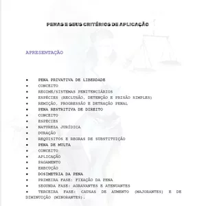 Imagem de capa para o Ebook DIREITO PENAL - TEORIA DAS PENAS I