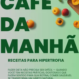 Imagem de capa para o Ebook E-book de café da manhã para HIPERTROFIA 