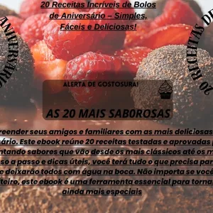 Imagem do curso 20 Receitas Incríveis de Bolos de Aniversário  Simples, Fáceis e Deliciosas!