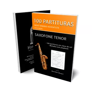 Imagem de 100 Partituras Novo Hinário Adventista para Sax Tenor (Livro digital) criado por Nestor Marangoni na hotmart