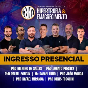Imagem de capa para o Curso online Congresso Brasileiro de HIPERTROFIA E EMAGRECIMENTO (INGRESSO PRESENCIAL)