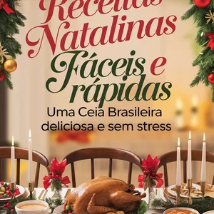 Imagem de capa para o Ebook Receitas Natalinas Fáceis e Rápidas