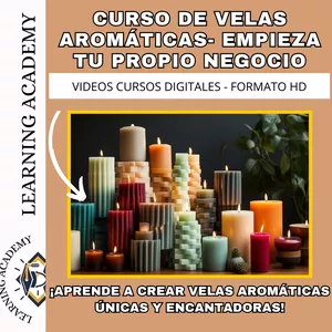 Imagen de portada para Curso online CURSO DE VELAS AROMÁTICAS - EMPIEZA TU PROPIO NEGOCIO + BONUS DE OBSEQUIO