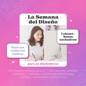 Imagen de portada para Curso online La Semana del Diseño; Aprende a Diseñar sin experiencia previa en 7 días
