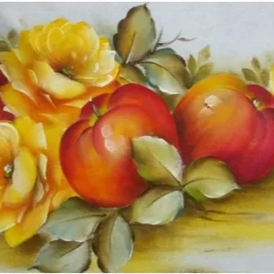 Imagem de capa para o Curso online Curso de pintura em tecido de Frutas