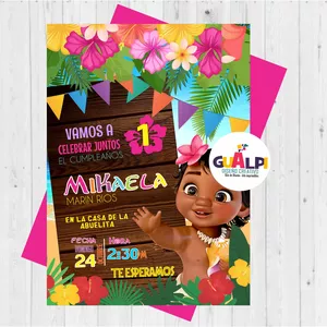 Imagen de portada para Curso online INVITACION MOANA BEBE